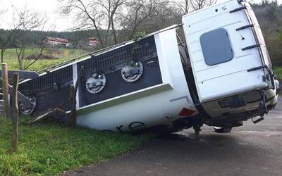 Gasoil kamioia irauli da Arakaldon