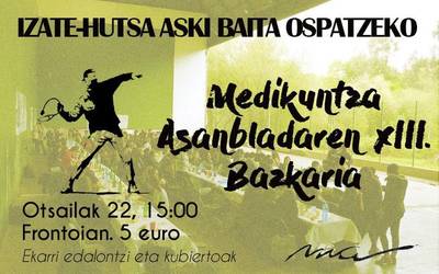 Medikuntza Asanbladaren 12. urteurrena ospatuko dute eguen honetan