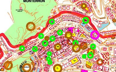 Hezkuntza informala, ez formala eta formala mapa baten bueltan