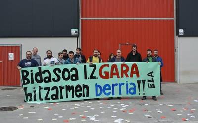 Bidasoa Inprimatzeko Zentroa-ko langileek bertan behera utzi dute greba