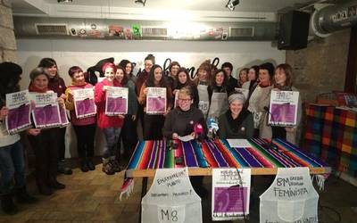 Martxoaren 8an greba feminista egiteko deialdia zabaldu du Nafarroako Koordinakundeak