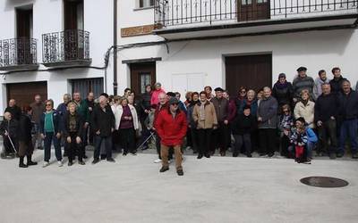 Pentsio duin bat eskatuz kontzentrazioa egin dute Goizuetan