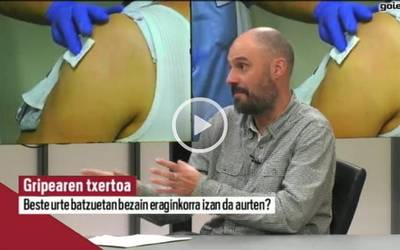 Iñaki Peña: "Iaz ez bezala, aurten, Debagoienean, lau kasutatik hirutan gripea B motakoa izan da"