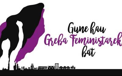 Greba feministarekin bat egin du Aiaraldea hedabideak