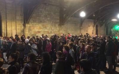 Mobilizazio jendetsua egin dute Durangon azken eraso sexistak salatzeko