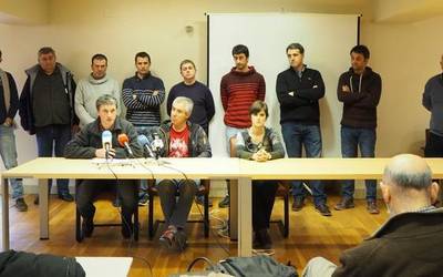 Belateko lanek irauten duten bitartean nazioarteko kamioiak debebatzea eskatu dute berriz ere inguruko alkateek
