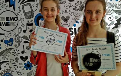 Arriola ahizpak sarituak Euskadiko Musikari Gazteen Lehiaketan