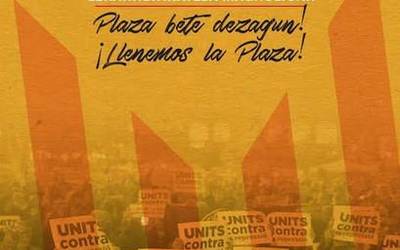 Elkarretaratzea egingo da bihar eguerdian Kataluniari elkartasuna adierazteko
