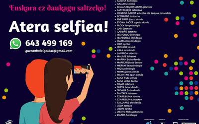 'Atera selfiea' kanpaina hasiko dute Elgoibarren denda eta tabernetan euskararen erabilera sustatzeko