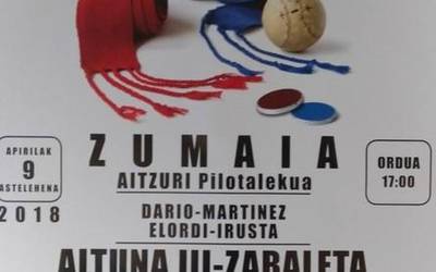 Gaur arratsaldean jarriko dira salgai San Telmo eguneko pilota jaialdiko sarrerak