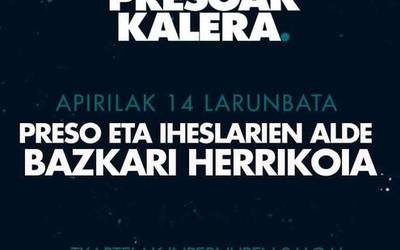 Presoen eta iheslarien aldeko bazkarirako txartelak salgai daude