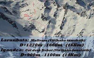 Aran haranera mendiko eski irteera egingo du asteburuan Anaitasuna Mendi Bazkunak
