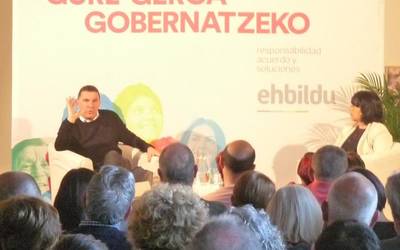 Arnaldo Otegi: "Zumaian seguru irabaziko duzuela datorren urteko udal hauteskundeetan"