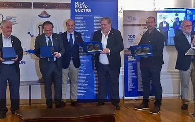 Gipuzkoako Futbol Federazioa sortu zuten lau taldeak omendu dituzte, tartean C.D. Elgoibar