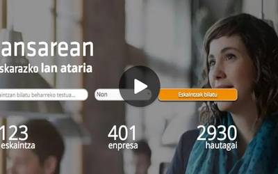 Lan aukera euskaraz izatea errazten duen Lansarean App aplikazioa sortu dute