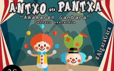 Antxo eta Pantxa pailazoak Biterin, ospitaleko pailazoak laguntzeko