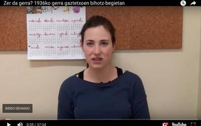 BIDEOA: 1936ko gerra ume eta gaztetxoen bihotz-begietan
