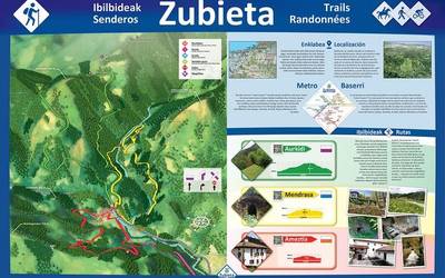 Hiru ibilbide biltzen dituen mapa paratuko dute Zubietan