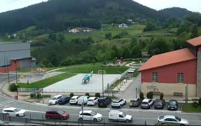 Motor baten eta kamioi baten arteko istripu larria Elgetan, Eibarko norantzan