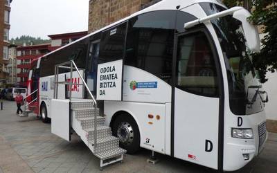 Maiatzaren 31n eta ekainaren 5ean odola emateko aukera egongo da Laubide plazan