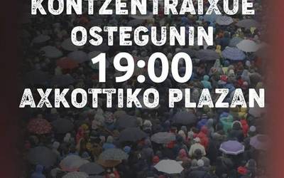 Altsasuko gazteen atxiloketak salatzeko, elkarretaratzea deitu dute hainbat eragilek ostegunerako