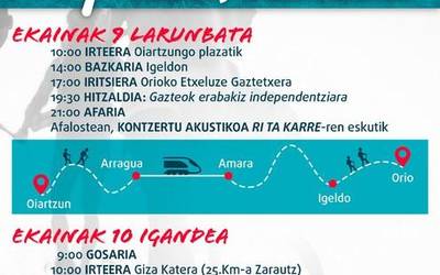 Oriora gazte martxa egingo dute oiartzuarrek