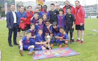 Bartzelonak irabazi du kimu mutilen Azpeitia Cup