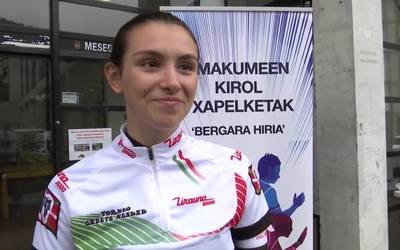 'Harmailatik' kronika: Garazi Estebez Bergara Hiria txirrindularitza txapelketan