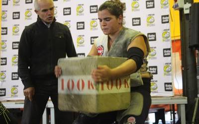 Euskadiko txapela irabazita, txapelketak jokatzeari utziko dio Idoia Etxeberria harri-jasotzaileak