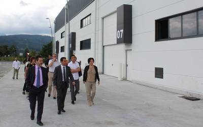 "Aurrerapen handia" Larramendi industriaguneko lanetan