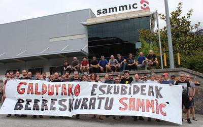 Grebari ekin diote Sammic-eko langileek, "hitzarmen duin baten alde"
