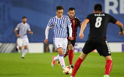 Andoni Gorosabelek Realeko lehenengo taldera egin du salto