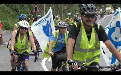 "Orain Presoak" bizikleta martxak Goierri zeharkatu du