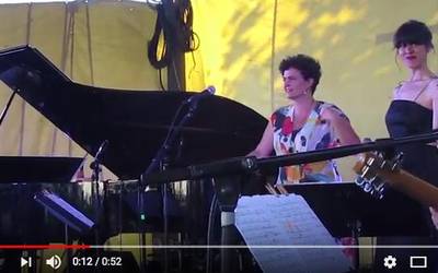 Mikel Laboa omendu dute Orioko plazan, Laboa Jazz ikuskizunarekin