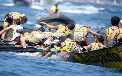 Orioko mutilak seigarren sailkatu dira Euskadiko Traineru Txapelketan