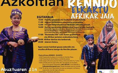 Renndo Elkartu afrikar jaia ospatuko da herrian, abuztuaren 11n