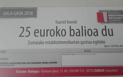 Zozkatu ditugu Gala Gaueko erosketa txartelak