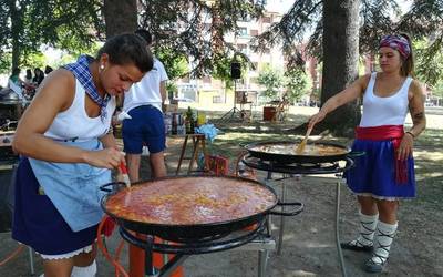 Jai herrikoien aldeko egunarekin hasi da Amurrion festa