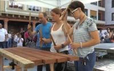 Kantu-jira eta txalaparta Zarauzko Lege Zaharren enparantzan, Euskal Jaiak