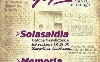 Mikel Castilloren omenaldien "irakurketa interesatua" egin dela salatu du Mikelen Memoria taldeak
