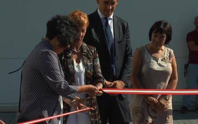 Bergarako Larramendi industrialdeko eraikin berria inauguratu dute