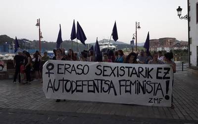 Erailketa matxistak gaitzesteko kontzentrazioa egin da gaur