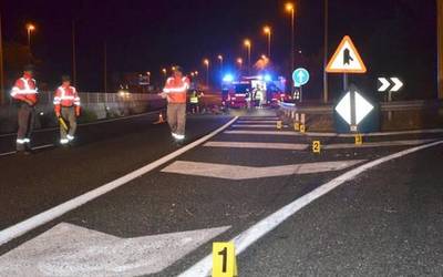 45 urteko olaztiar bat hil da, motorrean zihoala bidetik atera eta gero