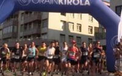 Abdelhadi El Mouaziz eta Aroa Merino nagusi  Euskal Kosta Krosean