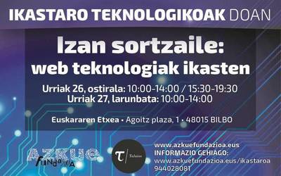 Web teknologiak erabilita sortzaile izateko aukera Azkue Fundazioari esker