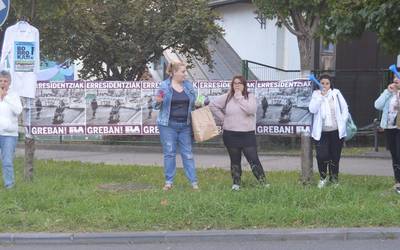 Eguneko zentroko langileak greban, Hernanin ere