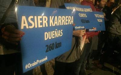 Presoen urruntzea salatzeko hitzorduak