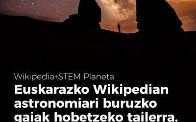 Euskarazko Wikipedian astronomiari lotutako gaiak hobetzeko zikloa, Iruñeko Planetarioan