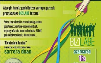Bizilabe festa azaroaren 16an, Zientziaren Astearekin bat eginaz
