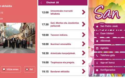 Eskoriatzako jaietatarako APP-a martxan dago